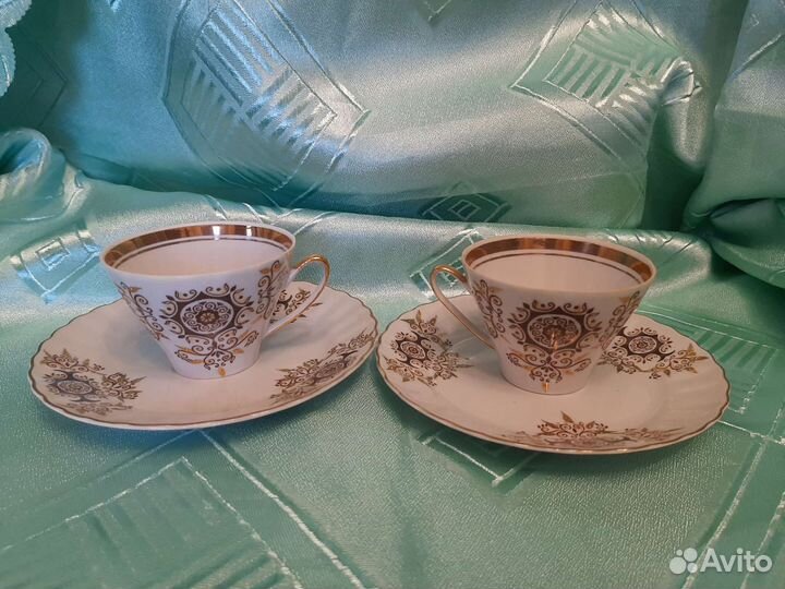 Кофейные пары Рижский фарфоровый завод СССР Рига