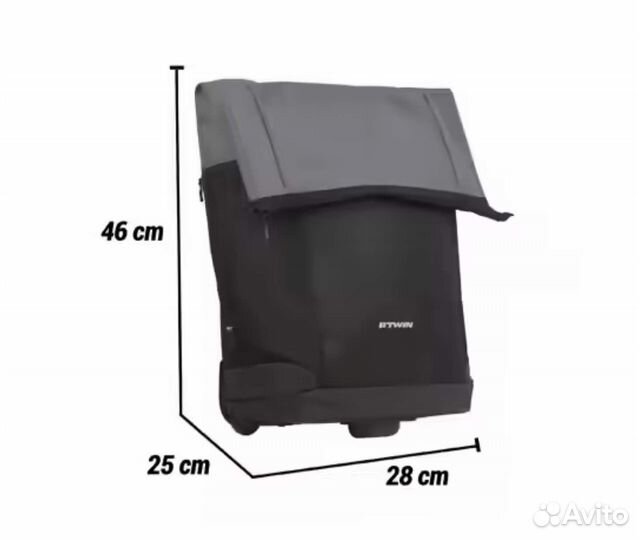 Велосумка на колёсиках elops btwin