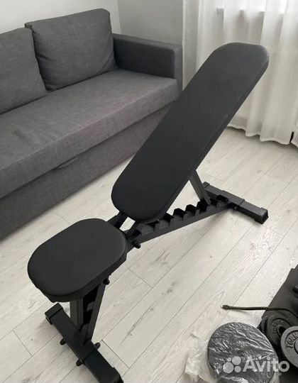 Скамья силовая до 350 кг для жима штанги гантелей