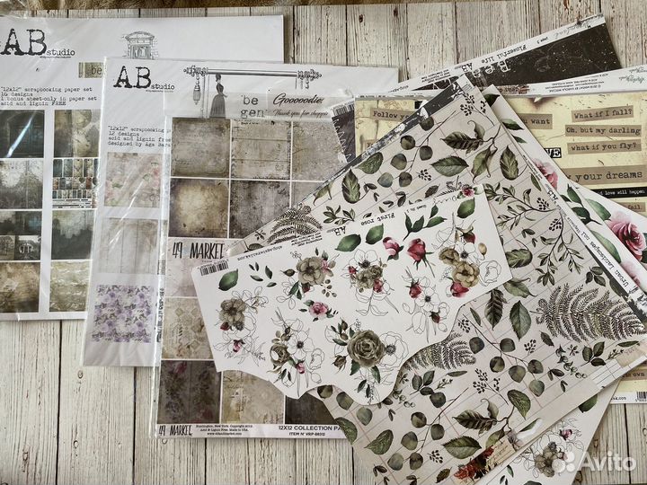 Бумага для скрапбукинга ABstudio