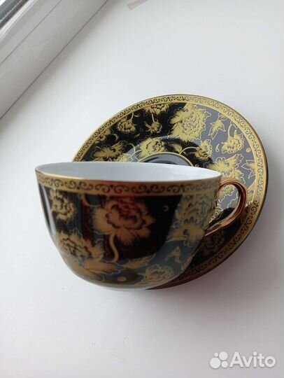 Чайная пара фарфор новая