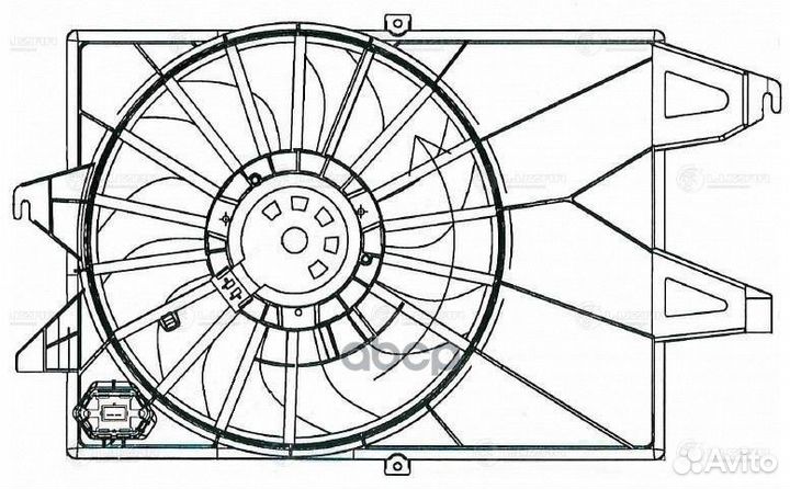 Вентилятор радиатора ford mondeo -07 LFK 1070 L