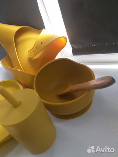 Набор детской силиконовой посуды