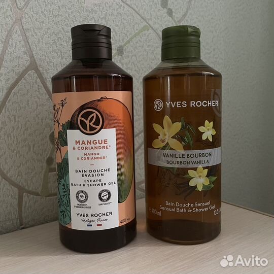 Гель для душа и молочко для тела ив роше