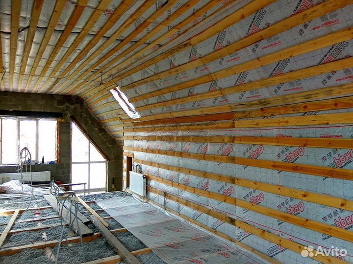 Утепление бесшовным материалом