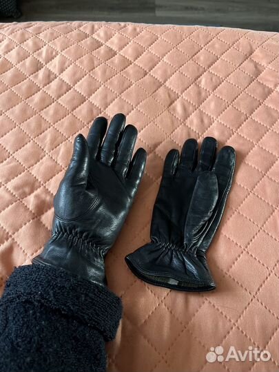 Перчатки кожаные женские