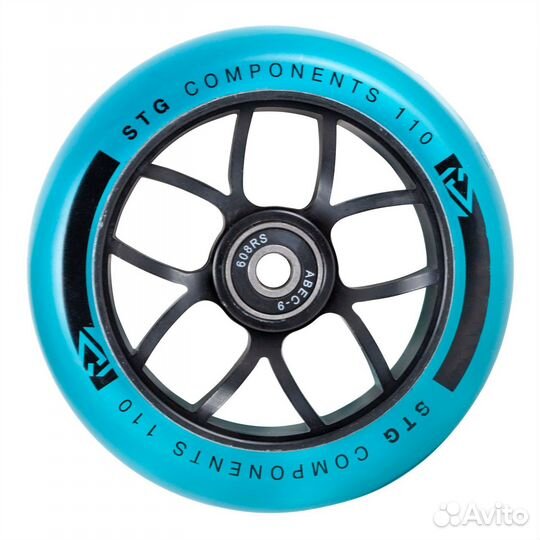 Колесо STG TW-12 для самоката, 110 мм, abec-9, чер