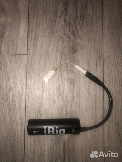 IRig + Apple lightning to 3.5 mm jack adapter