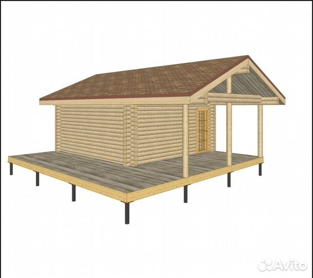 Сруб для бани 6x9
