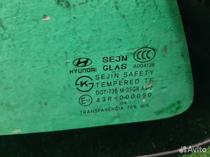 Стекло багажника левое Hyundai Matrix 2004