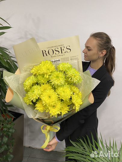 Букет из хризантем