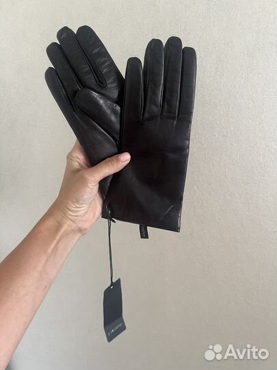 Кожаные перчатки новые