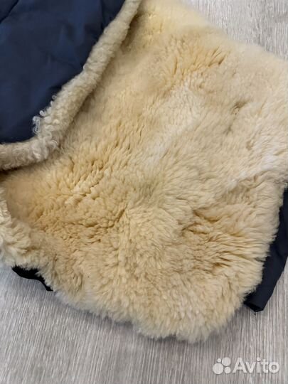 Меховой конверт в коляску овчина