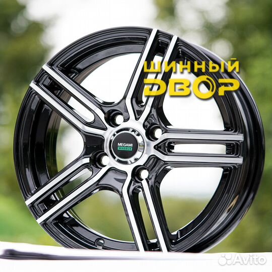 Диски Megami MGM-1 6x15/4x100 ET50 D60.1 BKF (4шт)