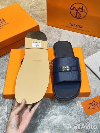 Шлепанцы мужские hermes