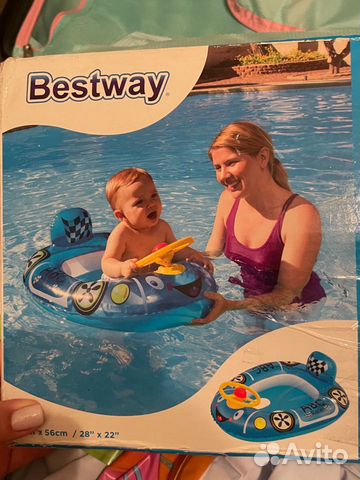 Надувная машинка-круг для плавания