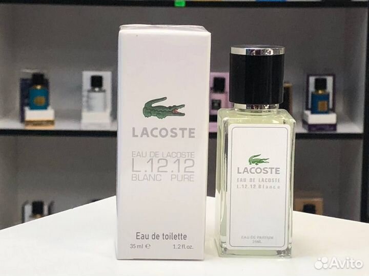 Lacoste L.12.12 Black Pure Лакост Бланк Пуре 35мл