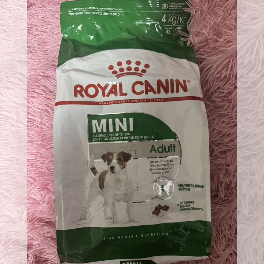 Корм для собак royal canin mini adult 4 кг