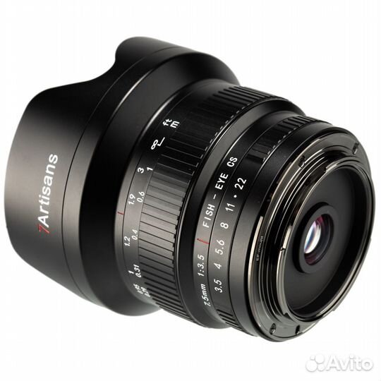 Объектив 7artisans MF 7.5mm F3.5 Canon EF Mount