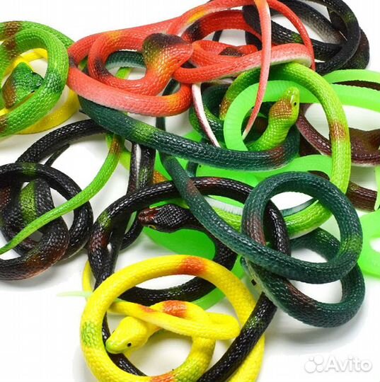 Игрушки фигурки резиновые змея паук ящерица оптом6