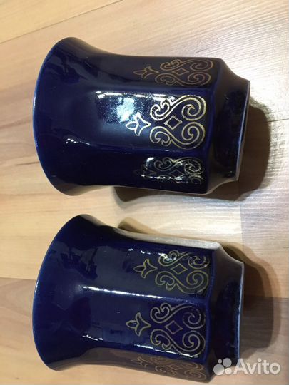 Фарфор СССР. лфз. Кобальт, золочение