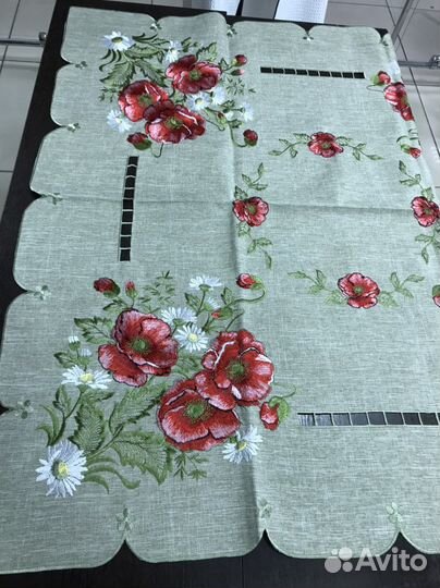 Салфетки льняные ажурные