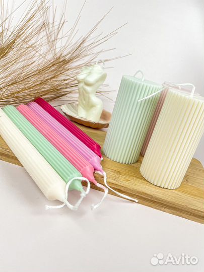 Подарочный набор свечей, свечи ручной работы