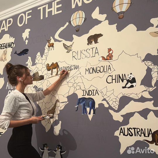 Интерьерные картины. Роспись стен