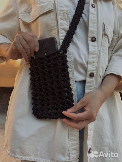 Сумка чехол для телефона ручной работы