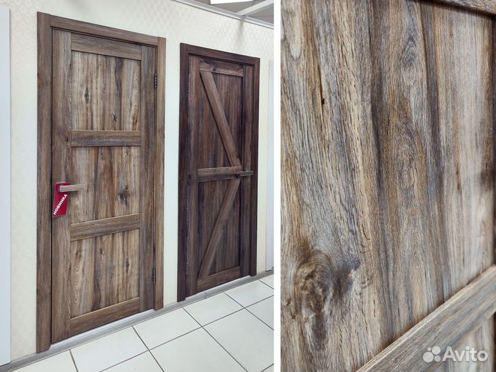 Межкомнатная дверь в стиле лофт сканди