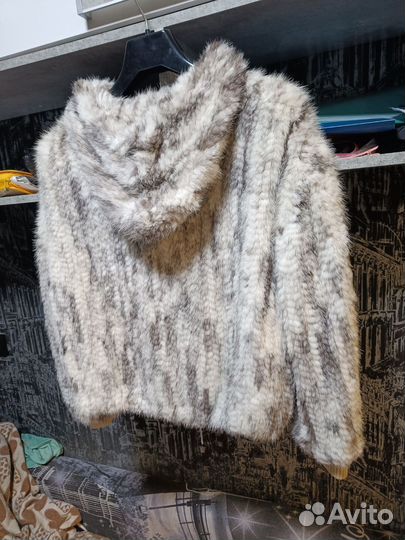 Курточка из вязаной норки без подклада
