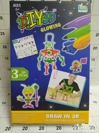 3D Ручка от сети, с набором пластика и подставкой