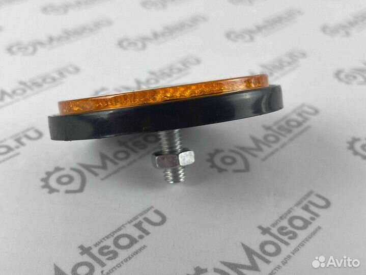 Светоотражатель (катафот) боковой, круглый Racer S