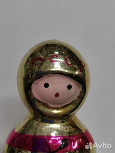Ёлочная игрушка Космонавт Редкий СССР (Ч)
