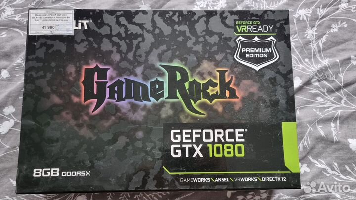 Видеокарта Palit GeForce GTX 1080 GameRock