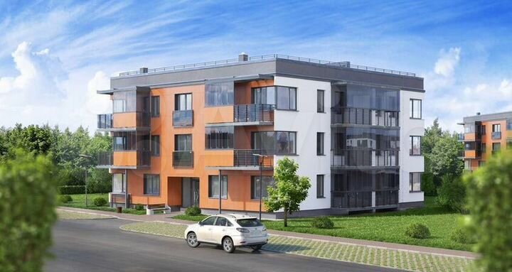 2-к. квартира, 60,1 м², 2/4 эт.