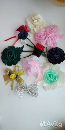 Украшения на одежду, подвески, банты