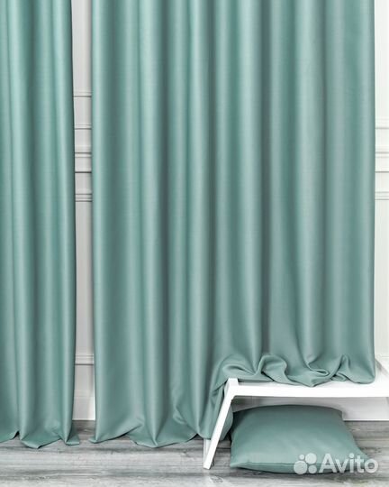 Шторы блэкаут Марсель Мята