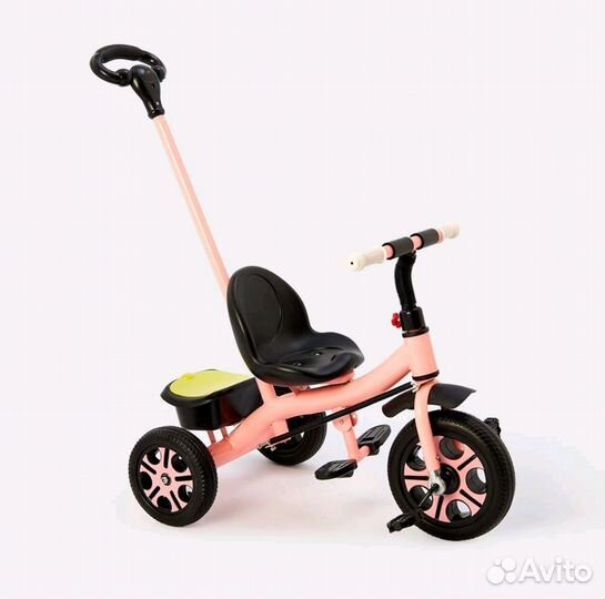 Велосипед Utmaster с ручкой, розовый