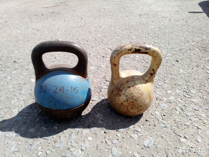 Гиря 16 кг, 24 кг, 32 кг СССР