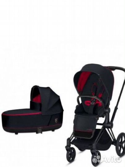 Коляска 2 в 1 Cybex Priam III шасси chrome-brown