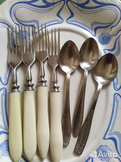 Вилки, ножи бакелит СССР