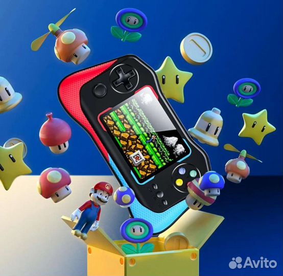 Мини-консоль игровая портативная приставка