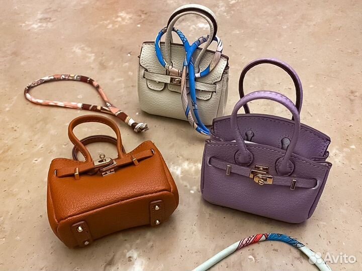 Чехол для наушников Airpods сумка Hermes Birkin