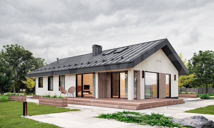 Дом 134 м² на участке 6 сот.