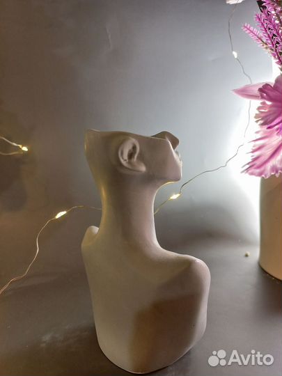 Силиконовая форма молд для гипса бетона Девушка