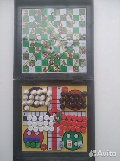 Шахматы, шашки, нарды магнитные мини