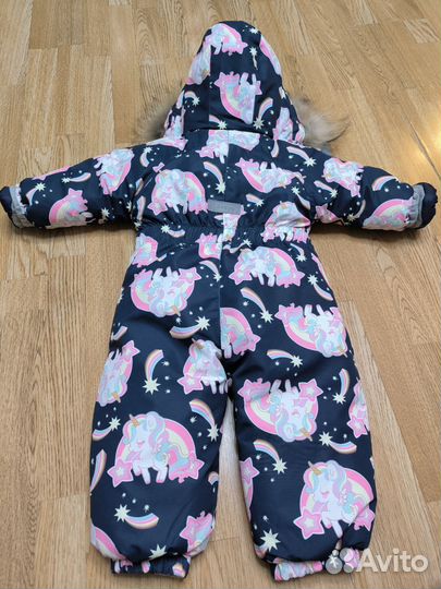 Зимний комбинезон для девочки 86 92