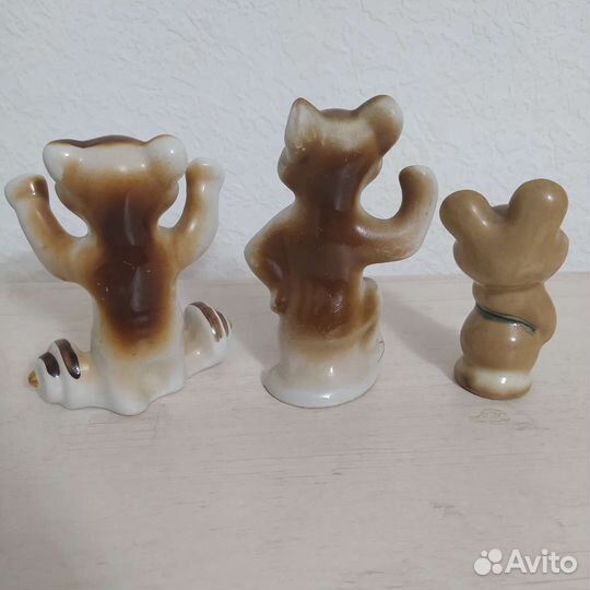 Олимпийский мишка, фарфоровые статуэтки СССР