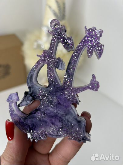 Новогодние игрушки из эпоксидной смолы